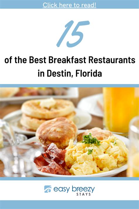 Explore restaurants that deliver near you, or try yummy takeout fare. The Best Breakfast Restaurants in Destin, Florida - Easy ...
