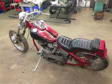 Panhead Shovelhead Chopper Harley Pan Shovel Rigid Frame Chassis Engine