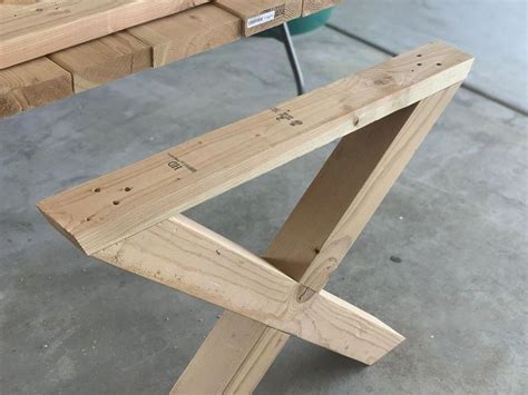 How to Build Your Own X-Leg Outdoor Table DIY | Diy table legs, Diy
