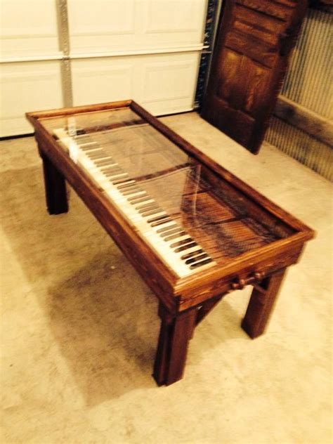 Whole design is a creative yield of both recycled metal and wooden scrap and would really rock. Image result for repurposed piano keys | Music furniture ...