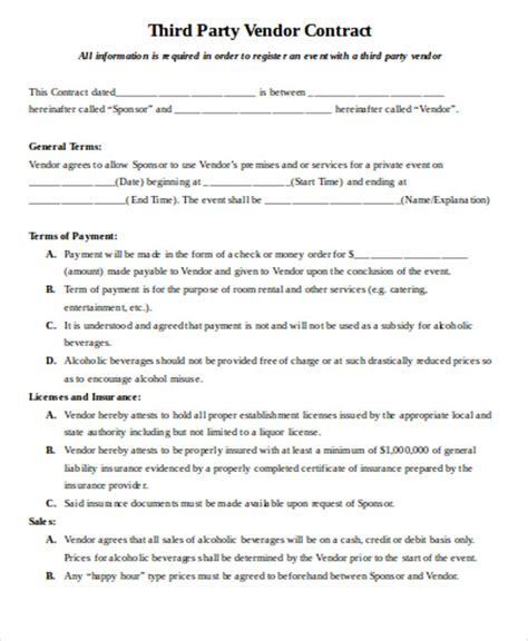 It is okay to do it. FREE 8+ Sample Vendor Contract Agreement Templates in MS ...