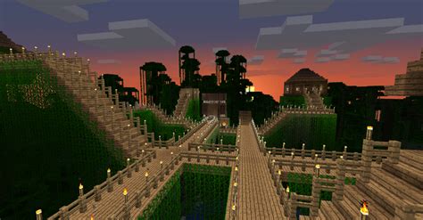 Minecraft Jungle Town By Resir014 On Deviantart