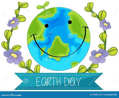 Happy Earth Day Concept Stock Vector Illustration Of Global 153607754