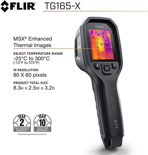 Flir Tg X Spot Thermal Camera Industrial Handheld Heating Pipe