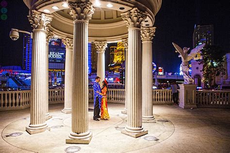 Caesars Palace Las Vegas Strip Wedding Photos Vy Tim
