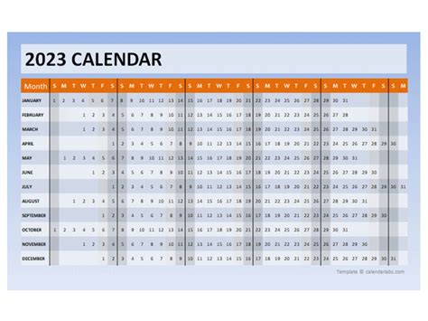 2023 Powerpoint Calendar Timeline Free Printable Templates