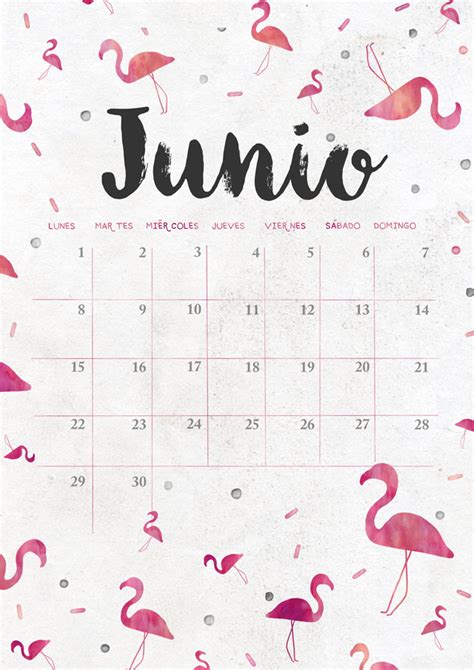 Milowcostblog Calendario De Junio Imprimible Y Fondo