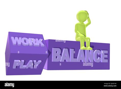 Work Life Balance Concept Work Play Balance Illustration Career
