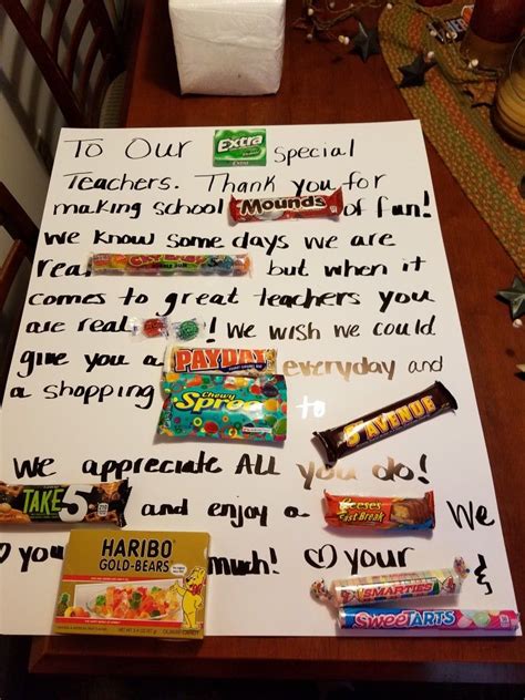 Looking for christmas quotes for your greeting card messages? This candy poster is a great gift for teacher appreciation ...