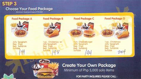 The Pinoy Informer Jollibee Birthday Party Package Brochure 2017