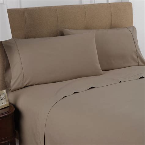 Martex Colors T Fitted Sheet Twin X X Cotton Polyester Khaki Dz Per Case
