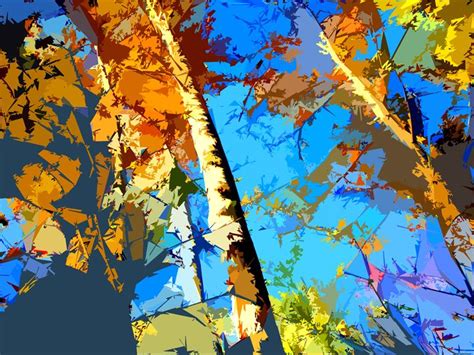 Tree Abstraction 10 Paintings By John Lautermilch Digital Art