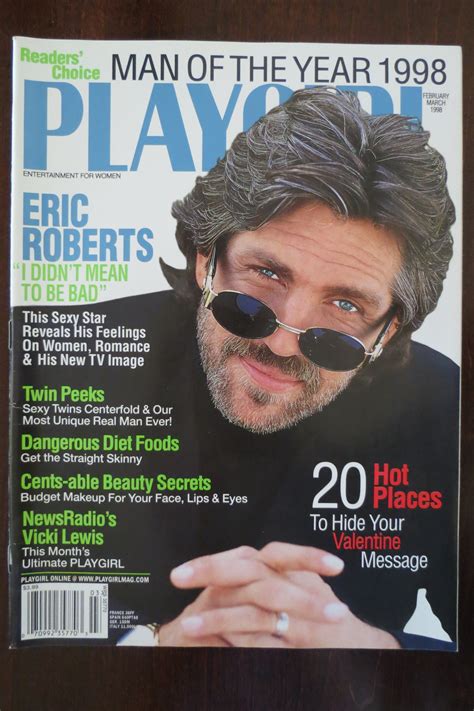 PLAYGIRL MAGAZINE FEBRUARY MARCH 1998 Eric Roberts Sexy Twins In The