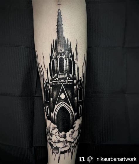 25 Cathedral Tattoos Inspired By Gothic Architecture