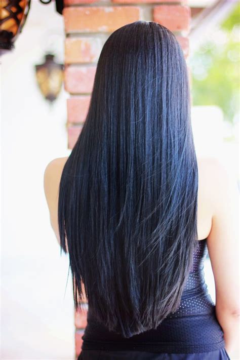 The Most Perfect Long Black Hair Yessimacias Estilos De Cabelos Lisos Cabelo Na Altura Da