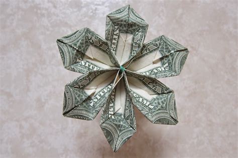 Origami Money Flower ~ Easy Paper Craft For Kids