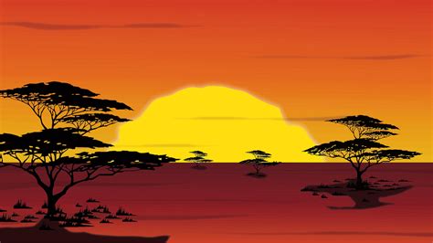 Download Africa Digital Art Landscape Royalty Free Vector Graphic