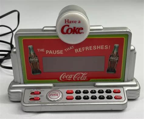 Vintage Coke Coca Cola Digital Alarm Clock Night Light Have A Coke