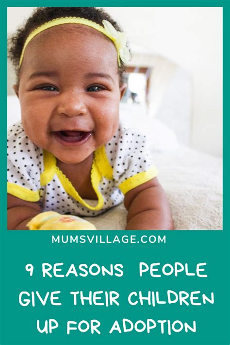 9 Reasons People Give Their Children Up For Adoption Mumsvilllage