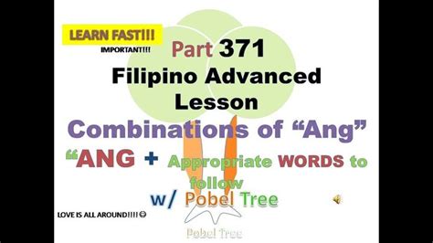 Part371 Ang And Proper Words Should Follow Filipino Subject Words
