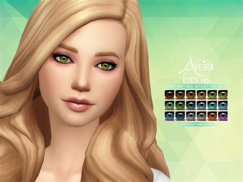 Aveiras Sims 4 Eyes 15 Update 04022017 Added Heterochromia