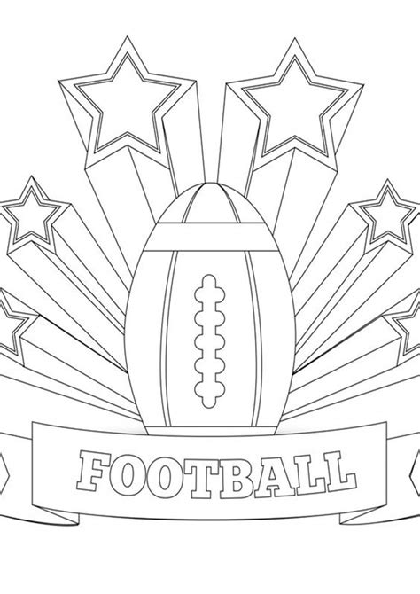 Football Printable Coloring Pages