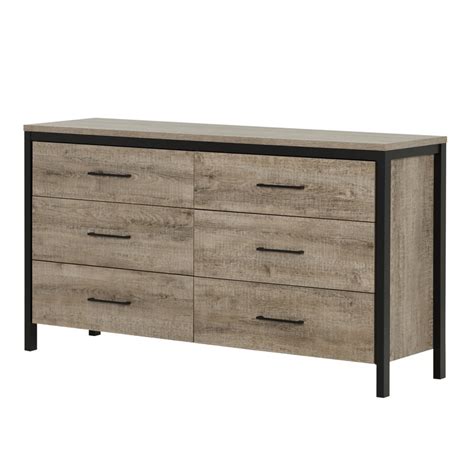 Check spelling or type a new query. South Shore Munich 6 Drawer Double Dresser in Weathered ...