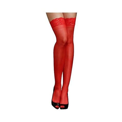 Icollection Womens Lace Top Sheer Thigh High Stockings 12 Liked On
