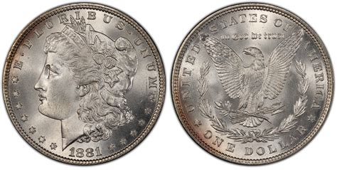 1881 1 Regular Strike Morgan Dollar Pcgs Coinfacts