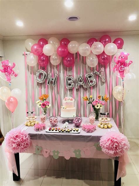 Baby shower #Baby girl | Decoracion de cumpleaños, Decoración de unas