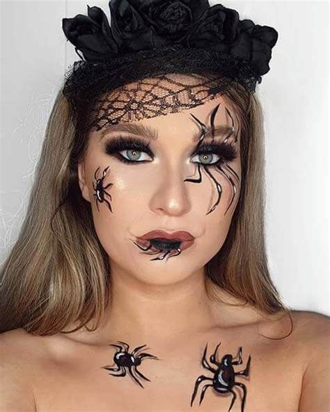22 Creepy Spider Makeup Ideas For Last Minute Halloween Events Spider