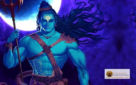 Angry Lord Shiva Blue Colour Hd Wallpaper For Free Download Lord