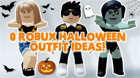 0 Robux Halloween Outfit Ideas 🎃 Free Halloween Roblox Outfits Youtube