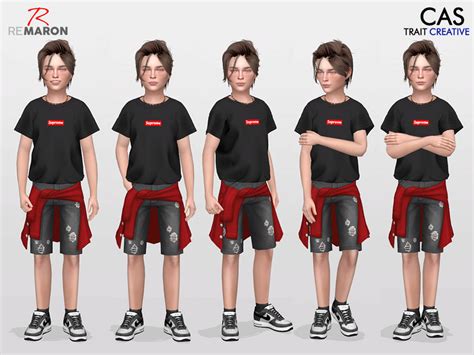 The Sims Resource Pose For Kids Cas Pose Set 1