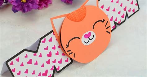 cat printable mothers day card craft messy  monster