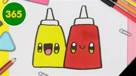 Dessin un emoji simple et base, vous aider à pratiquer observations comment dessiner un emoji, car il est nécessaire pour vos compétences en dessin! COMMENT DESSINER KETCHUP KAWAII ÉTAPE PAR ÉTAPE - Dessins ...