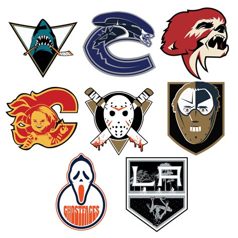 The notable changes included the change in color scheme as the shield was given a. Graphic artist gives NHL logos incredible Halloween ...