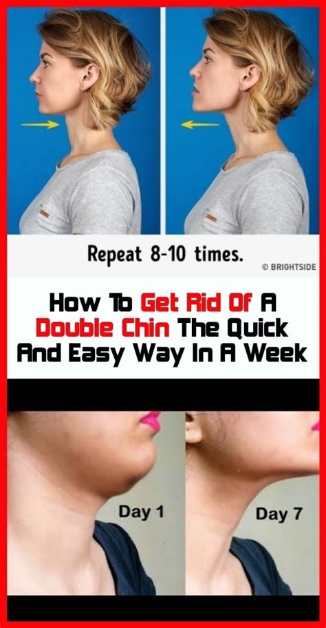 How To Rid A Double Chin The Quick And Easy Way In 2020 Double Chin