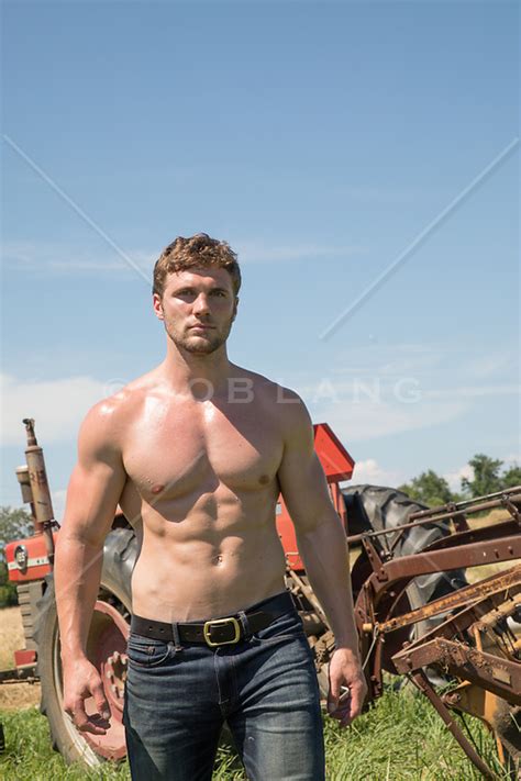 Hot Shirtless Man By A Tractor Rob Lang Images Licensing And Commissions