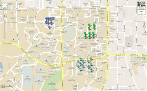 Auburn University Dorms And Residence Halls Map Click The Map For More