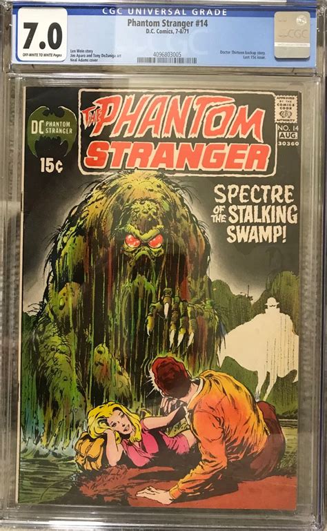 Phantom Stranger 14 1971 Cgc 70 Neal Adams Swamp Thing Prototype Dc