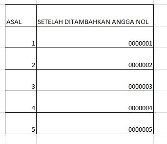 Angka Nol "0" Sebelum Angka Lain di Microsoft Excel | Anakciremai