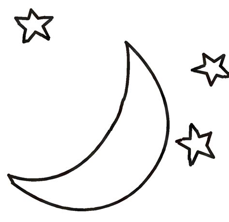 Moon Clipart Black And White Clipart Best