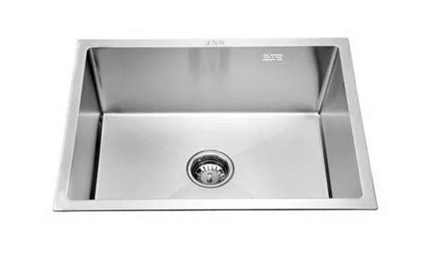 Stainless Steel Silver Jns Handmade Single Bowl Kitchen Sink X X