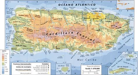 Montañas De Puerto Rico Map Puerto Rico History Geography