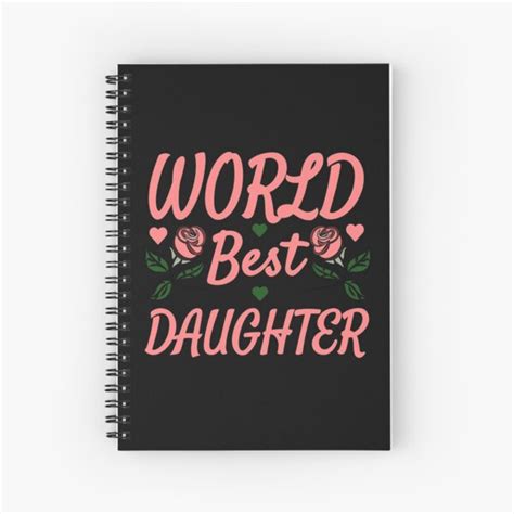 Cuaderno De Espiral La Mejor Hija Del Mundo Cumpleaños Ideas De