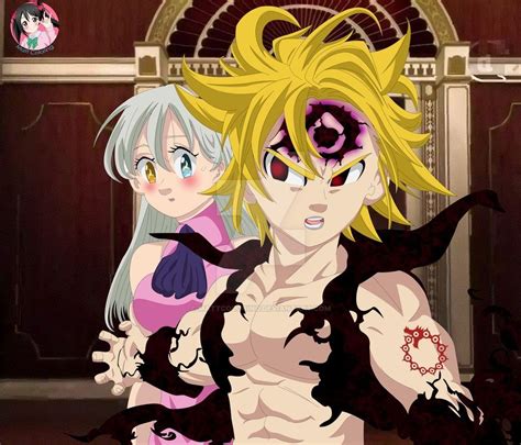 Nanatsu No Taizai Meliodas Y Elizabeth By Mattcoloring On Deviantart Seven Deadly Sins Anime 7
