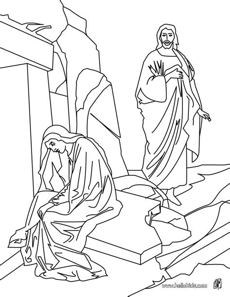 This jesus is risen coloring page depicts a cross with the words jesus risen intersecting in the center. Christ Coloring Pages at GetColorings.com | Free printable ...