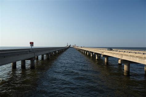 Lake Pontchartrain Causeway Looking North From The Lake Po Flickr