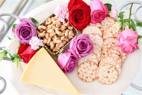 Floral Cheese Board Fashionable Hostess